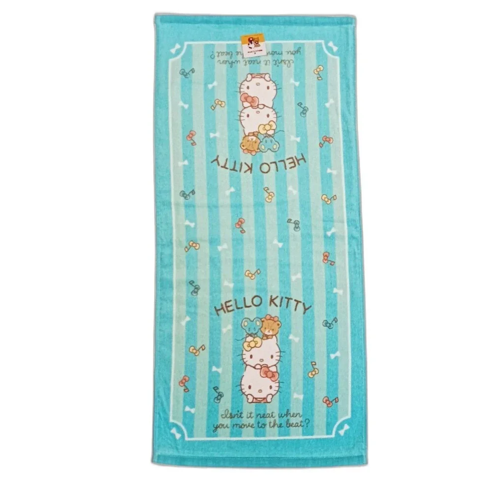 Hello kitty and Mimi sanrio face towel